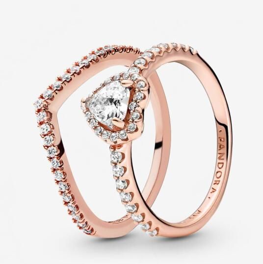 STACKED Pave AAA GRADE S925 ALE Sparkling Rings Set