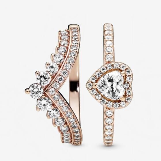STACKED Pave AAA GRADE S925 ALE Sparkling Rings Set