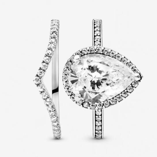 STACKED Pave AAA GRADE S925 ALE Sparkling Rings Set