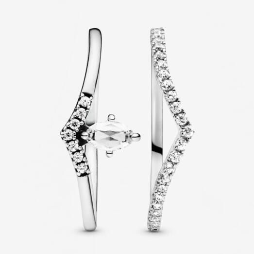 STACKED Pave AAA GRADE S925 ALE Sparkling Rings Set