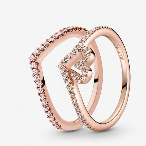 STACKED Pave AAA GRADE S925 ALE Sparkling Rings Set