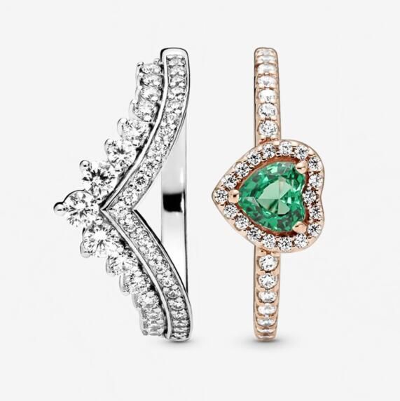 STACKED Pave AAA GRADE S925 ALE Sparkling Rings Set