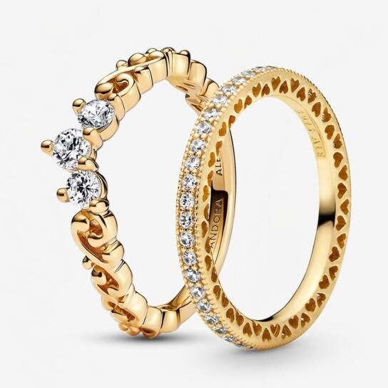 STACKED Pave AAA GRADE S925 ALE Sparkling Rings Set