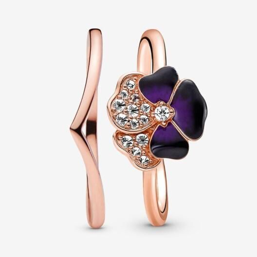 STACKED Pave AAA GRADE S925 ALE Sparkling Rings Set