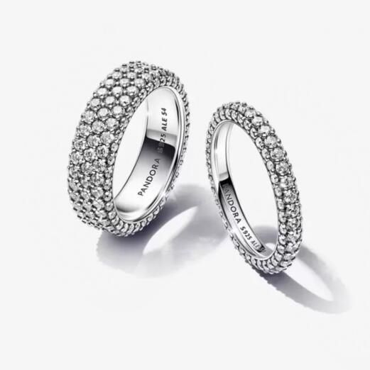 STACKED Pave AAA GRADE S925 ALE Sparkling Rings Set