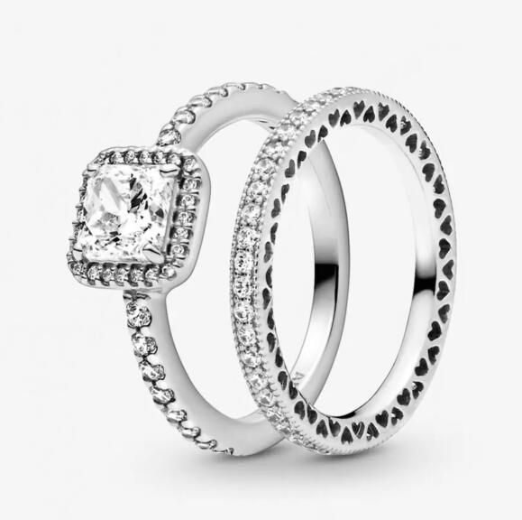 STACKED Pave AAA GRADE S925 ALE Sparkling Rings Set
