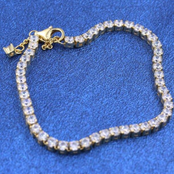 Shine Gold-plated Sparkling Slider Tennis Bracelets