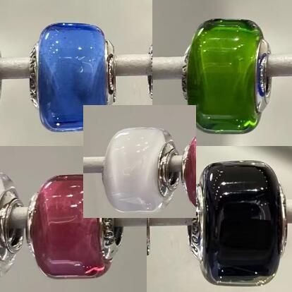25PCS Mixed AAA GRADE S925 ALE Murano Charms