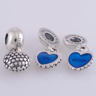 10PCS Promotion AAA GRADE S925 ALE Sterling Silver Charms