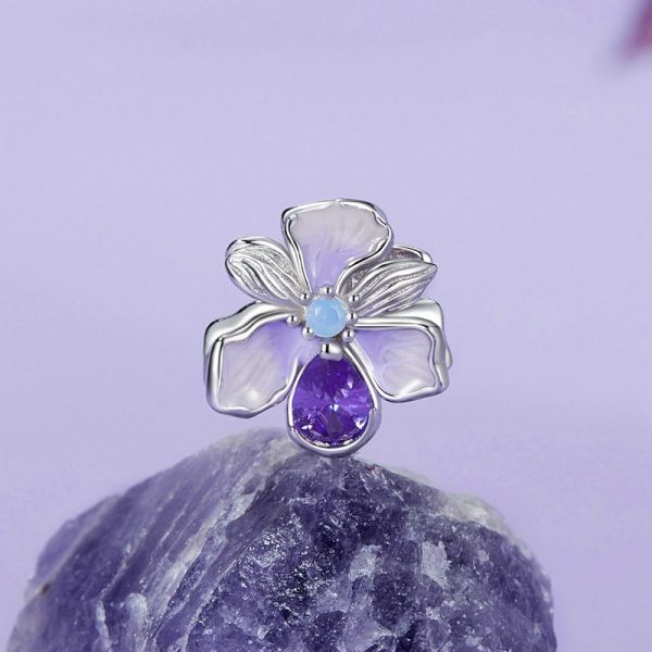 925 Sterling Silver 2024 New Romantic Iris Charms