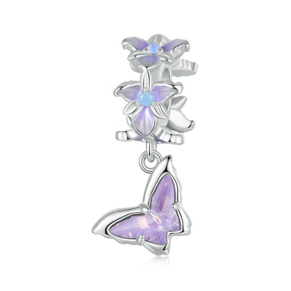 925 Sterling Silver 2024 New Butterfly Iris Pendant