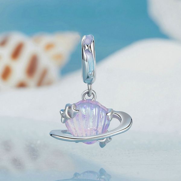 925 Sterling Silver 2024 New Planet Shell Pendant