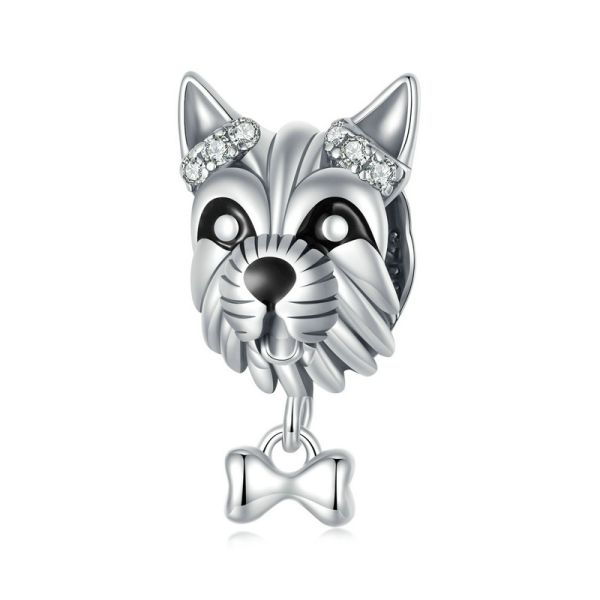 925 Sterling Silver 2024 New Schnauzer Charm
