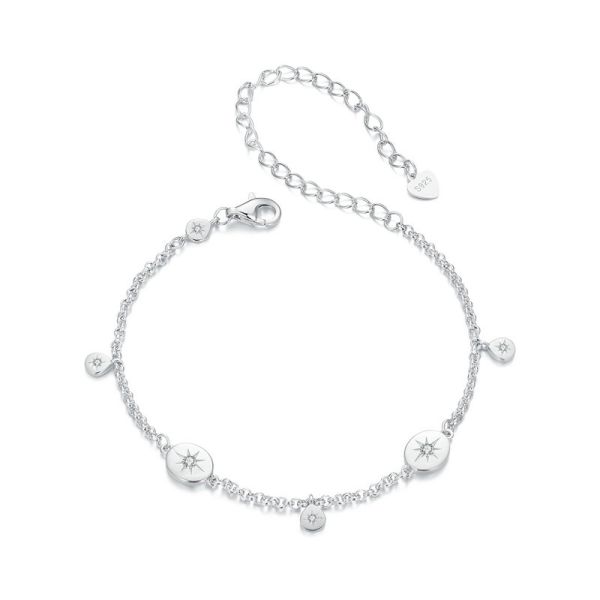 925 Sterling Silver 2024 New Star Fringe Bracelet