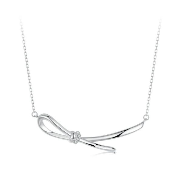 925 Sterling Silver 2024 New Bow necklace