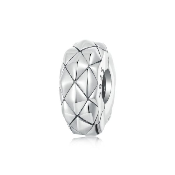 925 Sterling Silver 2024 New Quilting Silicone Stopper Beads