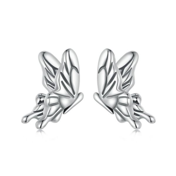 925 Sterling Silver 2024 New Butterfly Stud Earrings