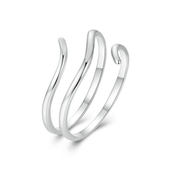 925 Sterling Silver 2024 New Multi-layered Simple Ring