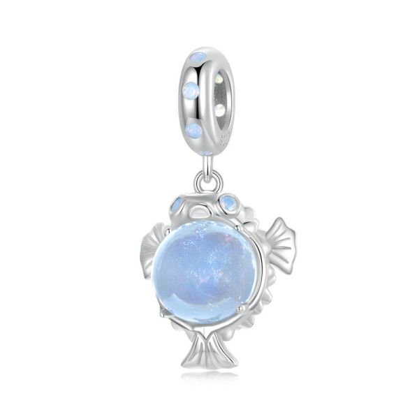 925 Sterling Silver 2024 New Ocean Pufferfish Pendant