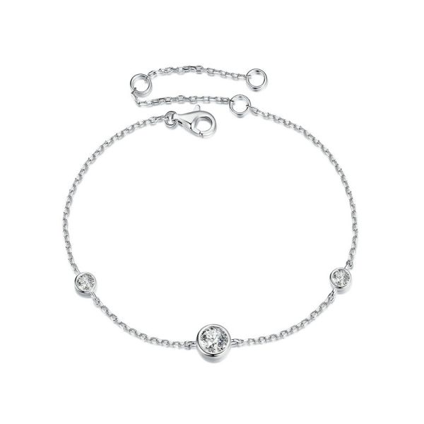 925 Sterling Silver 2024 New Starry Moissanite Bracelet