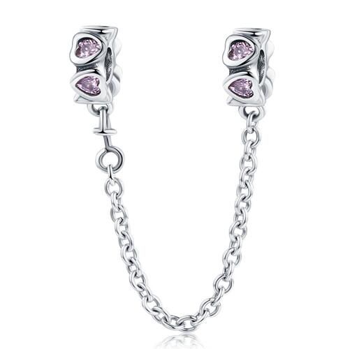 925 Sterling Silver Safety Chain Charm