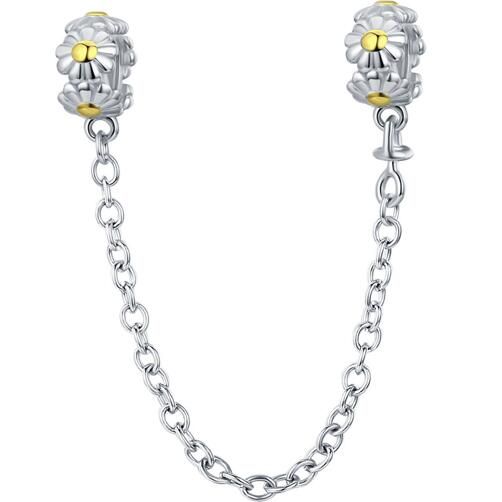 925 Sterling Silver Safety Chain Charm