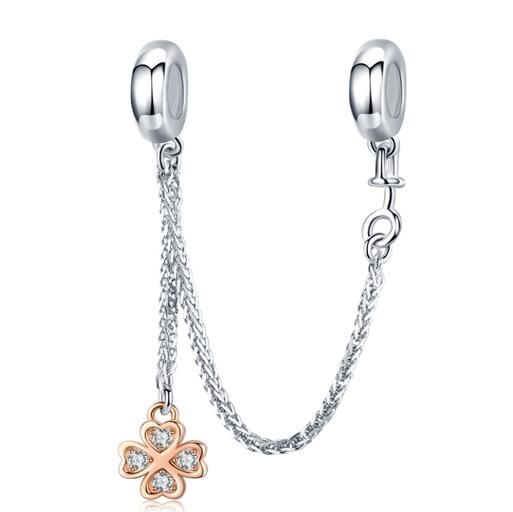 925 Sterling Silver Safety Chain Charm