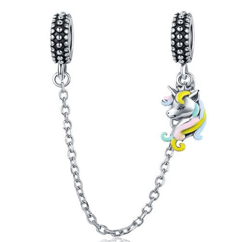 925 Sterling Silver Safety Chain Charm