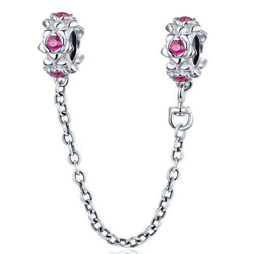 925 Sterling Silver Safety Chain Charm