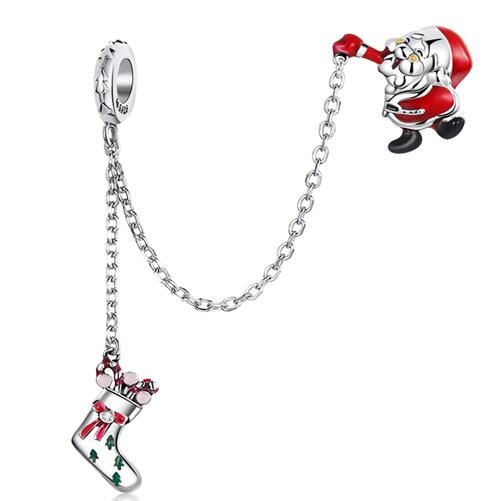 925 Sterling Silver Safety Chain Charm