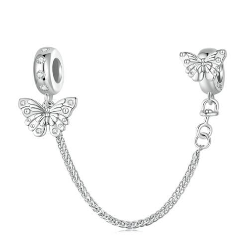 925 Sterling Silver Safety Chain Charm