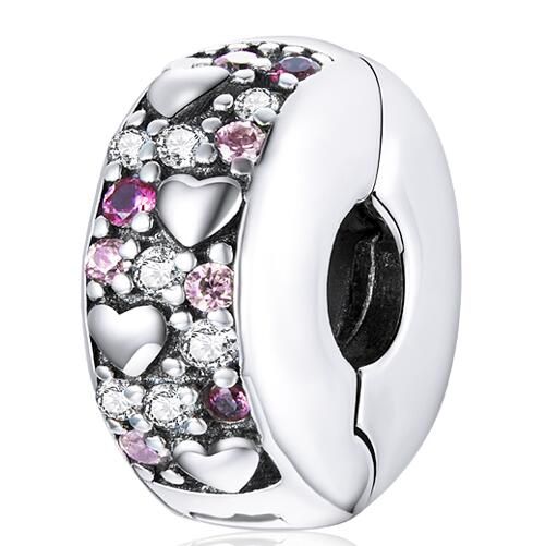 925 Sterling Silver Clip Charm Beads