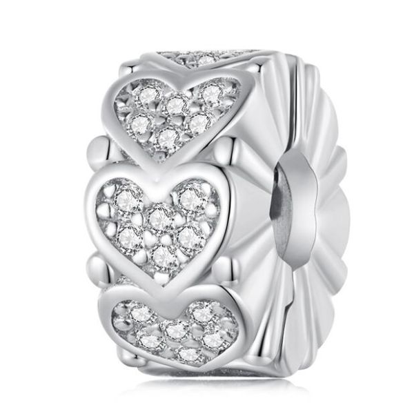 925 Sterling Silver Clip Charm Beads