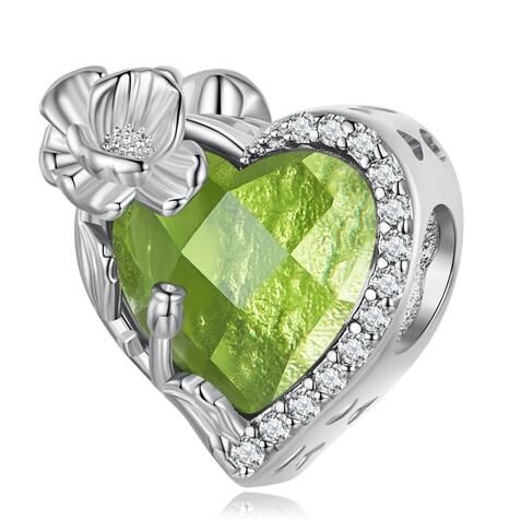 925 Sterling Silver Birthstone Charm 