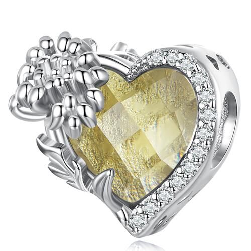 925 Sterling Silver Birthstone Charm 