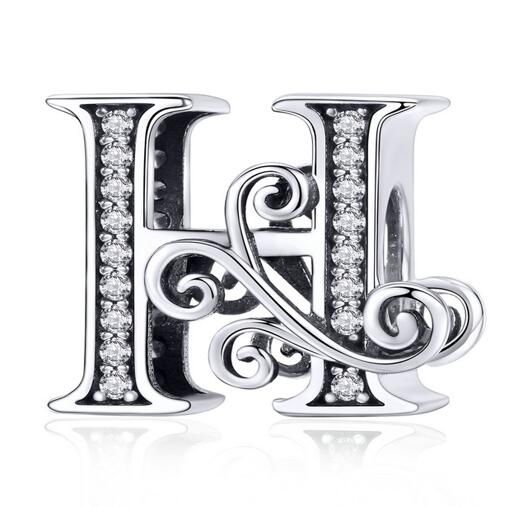 925 Sterling Silver Letters Charm 