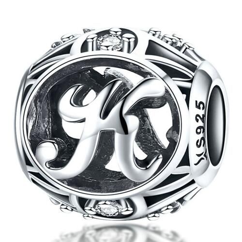 925 Sterling Silver Letters Charm 