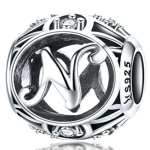 925 Sterling Silver Letters Charm 