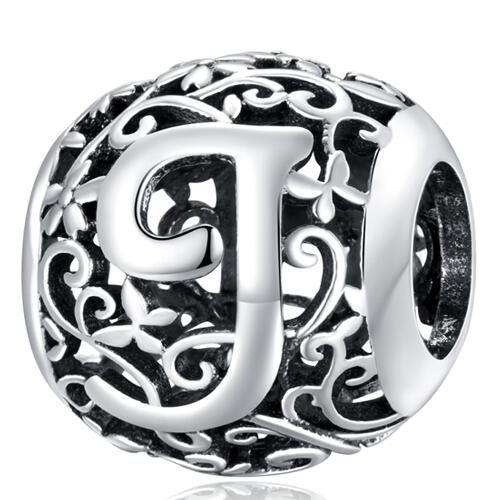 925 Sterling Silver Letters Charm 