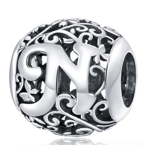 925 Sterling Silver Letters Charm 