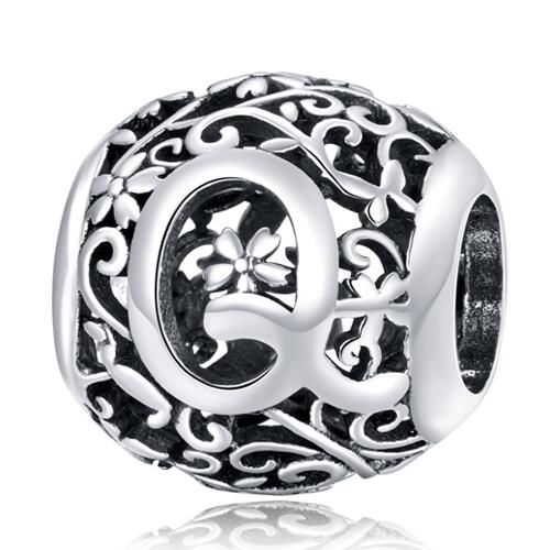 925 Sterling Silver Letters Charm 