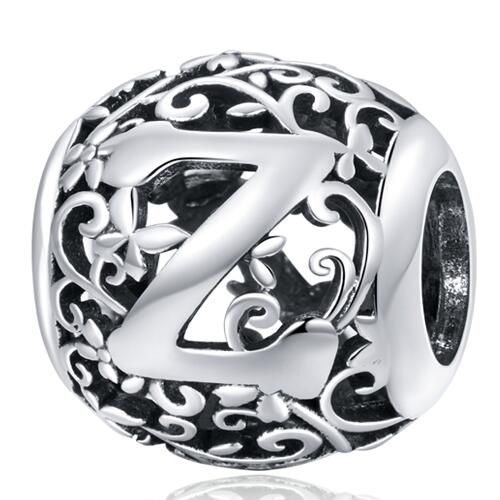 925 Sterling Silver Letters Charm 