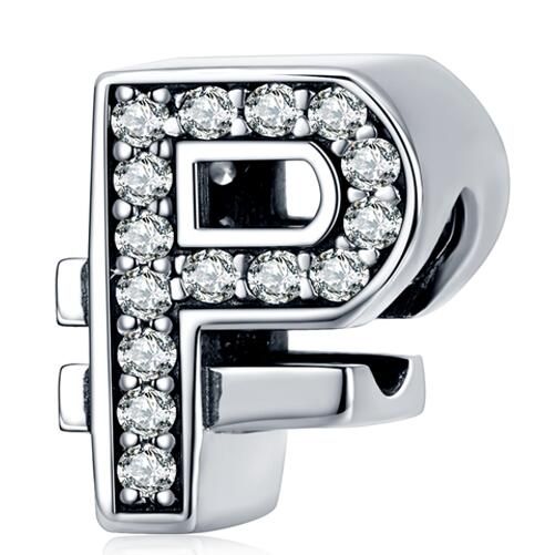 925 Sterling Silver Letters Charm 