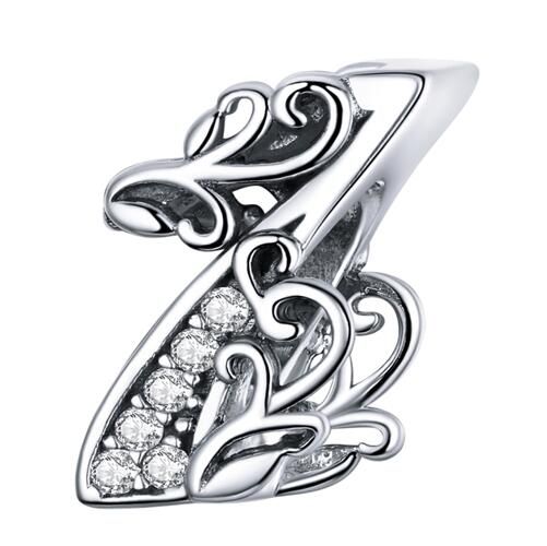 925 Sterling Silver Letters Charm 