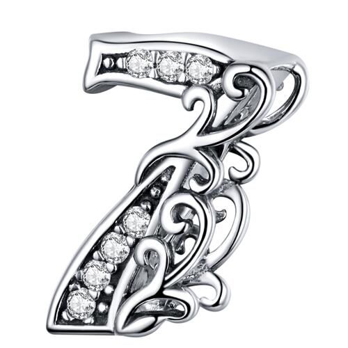 925 Sterling Silver Letters Charm 