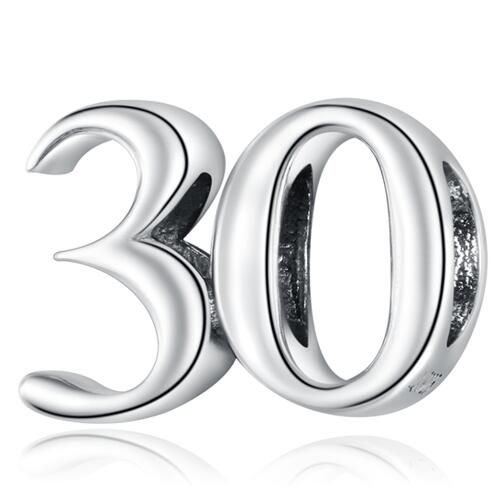 925 Sterling Silver Letters Charm 