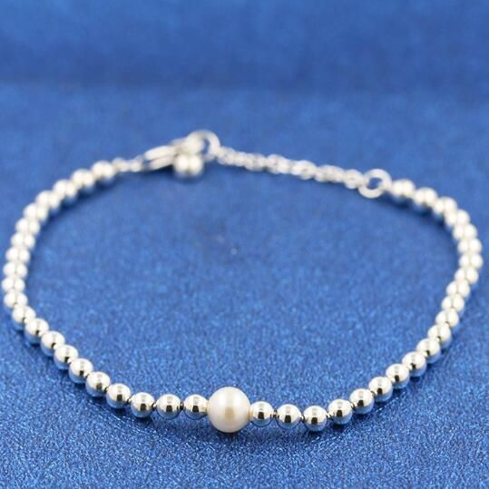 AAA GRADE S925 ALE Sterling Silver Beaded Bracelets
