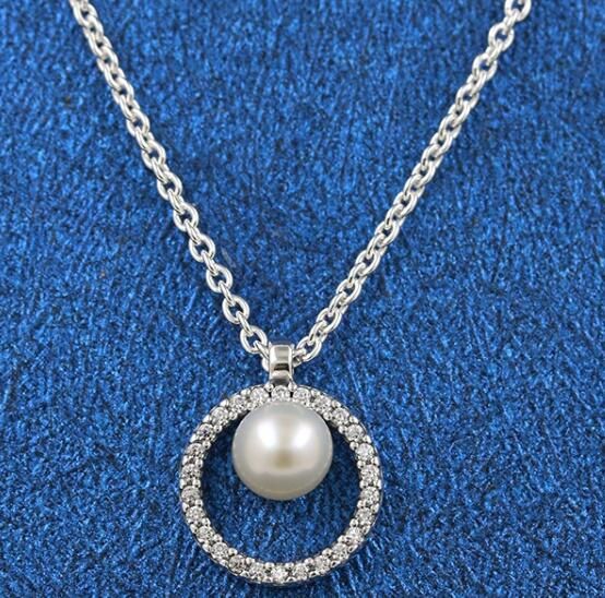 45CM AAA GRADE S925 ALE Pendant FW Pearl Necklaces