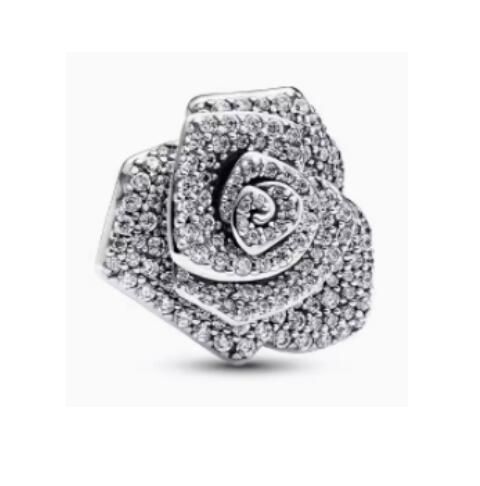 2024 NEW AAA GRADE S925 ALE Sterling Silver Sparking Pave Charms