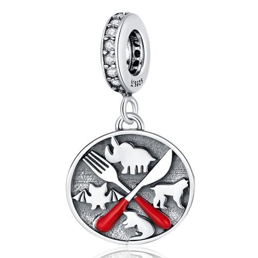 925 Sterling Silver Jewelry Pendants Charm 